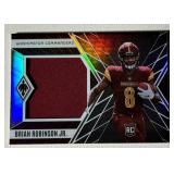 Brian Robinson JR. RC Jumbo Relic /149 2022 Phoenix #RJM-26 Rookie Football Card Numbered d079/149