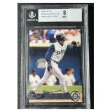 Ken Griffey Jr. Game-Used Jersey Beckett Graded 8 NM-MT 1999 Pacific #396 Baseball Card
