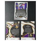 Jordan Addison 3 RC Rookie Minnesota Vikings Football Card Lot