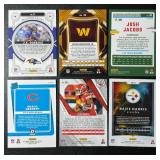 6 Running Back Star Numbered Card Lot - Jacobs /99, Pacheco /125, Herbert /199, Robinson /49, Dobbins / 35, Harris /299 Football Cards