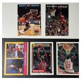 Michael Jordan 5 Card Basketball Lot