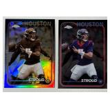 CJ Stroud 2 Card 2024 Topps Chrome #83 Football Card Lot