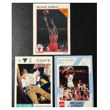Michael Jordan 3 Card Basketball Lot