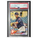 Shane Bieber PSA 10 Gem Mint RC 2018 Topps Update #US198 Rookie Baseball Card