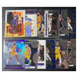 LeBron James 12 Card Basketball Lot with Inserts and Prizms