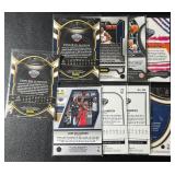 Zion Williamson 9 Card Basketball Lot With RCs, Refractors, and Prizms