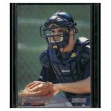 Joe Mauer RC 2002 Topps Stadium Club #107 Rookie Minnesota Twins Baseball Card