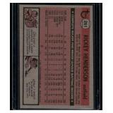 Rickey Henderson 2nd Year 1981 Topps #261 Vintage Baseball Card