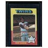 Rod Carew 1975 Topps Mini #600 Vintage Minnesota Twins Baseball Card