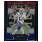 Josh Allen Die Cut RWB Prizm 2023 Select Concourse #13 Football Card