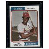 Lou Brock 1974 Topps #60 Vintage Baseball Card - SHARP!
