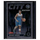 Anthony Edwards City Edition 2023-24 Premium Stick NBA Hoops #4 Minnesota Timberwolves Basketball Card