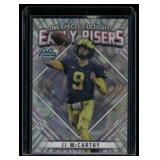 JJ McCarthy RC 2023 Bowman Chrome University Unexpected Delights Early Risers #ER-3 Rookie Minnesota Vikings Football Card