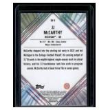 JJ McCarthy RC 2023 Bowman Chrome University Unexpected Delights Early Risers #ER-3 Rookie Minnesota Vikings Football Card