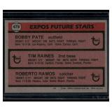 Tim Raines RC 1981 Topps Expos Future Stars #479 Vintage Rookie Baseball Card