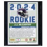 JJ McCarthy RC 2024 Score #8 Rookie Minnesota Vikings Football Card