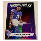 Jordan Addison Relic RC 2023 Zenith Turning Pro Memorabilia #TPM-JAN Minnesota Vikings Football Rookie Card