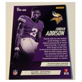 Jordan Addison Relic RC 2023 Zenith Turning Pro Memorabilia #TPM-JAN Minnesota Vikings Football Rookie Card