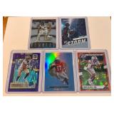 Chris Olave RC 5 Card Rookie Football Lot - /100, Inserts, and Color