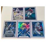 Jonathan Taylor 5 Card Rookie and Insert Football Card Lot