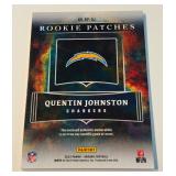 Quentin Johnston RC Tri-Colored Patch /99 2023 Origins Rookie Patches #RP-QJ Football Card Numbered 02/99