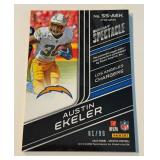 Austin Ekeler Relic/99 2022 Spectra Sunday Spectacle #SS-AEK Prizm Numbered 81/99 Football Card