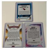 Marvin Harrison Jr 3 RC Lot 2025 Topps, Chrome, Donruss Red Press Proof Rookie Football Cards