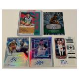 5 Card Auto Basketball Lot Including /49