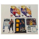 5 Card Relic Baskertball Lot Including /10