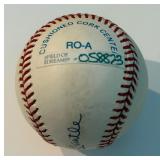 Mickey Mantle Signed Baseball Rawlings OALB Brown Ball With Field of Dreams COA and Receipt From 1995
