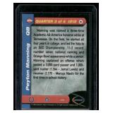 Peyton Manning RC Gold 1998 Edge 3rd Quarter #212 Rookie Football Card