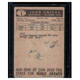 Johnny Unitas 1959 Topps #1 Vintage Football Card