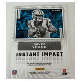 Bryce Young RC Jumbo Relic 2023 Illusions Instant Impact #II-BYG Rookie Football Card