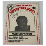 Walter Payton 1986 Dairy Pak Red NFL Players Super Stars Series #22 Vintage Football Card