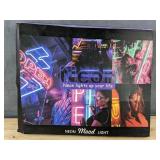 Brand New Neon Cat Sign with Mushroom Hat - Dimmable Wall Decor