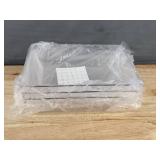 Brand New Criusia 8-Piece Set of Clear Plastic Drawer Organizers