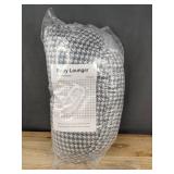 Brand New Portable Baby Lounger with Houndstooth Pattern - Gray $50.00 Retail