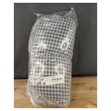 Brand New Portable Baby Lounger with Houndstooth Pattern - Gray $50.00 Retail