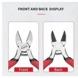 5 Brand New Diagonal Wire Cutters with Red Anti-Slip Grip
