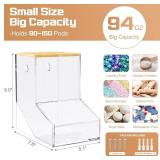 2-Pack Brand New JYPS Acrylic Laundry Pods Container with Bamboo Lid $47.00 Retail