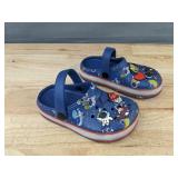 Brand New Kids Blue Astronaut Themed Clogs with Non-Functioning Light Size 12