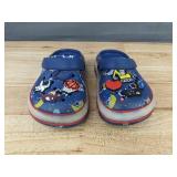 Brand New Kids Blue Astronaut Themed Clogs with Non-Functioning Light Size 12