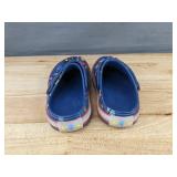 Brand New Kids Blue Astronaut Themed Clogs with Non-Functioning Light Size 12