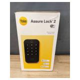 Brand New Yale Assure Lock 2 Black Suede Keypad Smart Lock with Wi-Fi