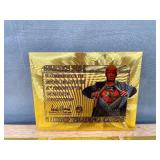 6 New Donald Trump 24k Gold 45th Presidential 5" Trading Cards with Envelope