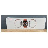 Brand New GS8 Ultra Smartwatch with Titanium Color Case and Starlight Sport Band