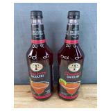 2 Brand New Bottles of Mr & Mrs T Strawberry Daiquiri Margarita Mix, 1L