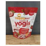 6 Brand New Happy Baby Organic Yogis Freeze-Dreid Yogurt and Fruit Snacks Banana & Mango, Blueberry, and Blueberry