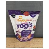 6 Brand New Happy Baby Organic Yogis Freeze-Dreid Yogurt and Fruit Snacks Banana & Mango, Blueberry, and Blueberry