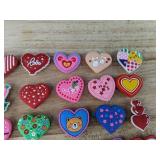 40 Brand New Heart Character Croc Charms